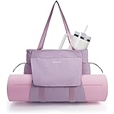 sportsnew Yoga Mat Bag Tote Yoga Gym Bags For Women Men with Waterproof Wet Pocket & Hook-and-loop, Quick Access Storage Yoga Mat Bag Carrier