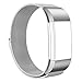 Vancle Fitbit Charge 2 Band, Milanese Stainless Steel Metal Replacement Accessory Bracelet Strap with Magnet Lock for Fitbit Charge 2 (No Tracker) (Silver, Large)