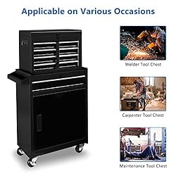 TUFFIOM 5-Drawer Rolling Tool Chest, Tool Storage