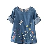 BOBORA Toddler Baby Girl Round Collar Long Sleeve Dragonfly Flower Dresses