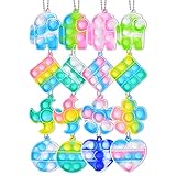 16 Pack Mini Keychain Fidget Toy Mini Stress Relief