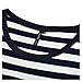 Miusol Women's Navy Style Stripe Scoop Neck 2/3 Sleeve Casual Swing Dress