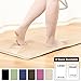 Clara Clark Bath Mat – Memory Foam Bath Mat - Soft Bathroom Rug - Non Slip and Super Absorbent - Fast Drying Machine Washable Bath Mat - Cream - Large Size 20” x 32”