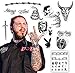 Post Malone Temporary Tattoos | LARGE Set | Over 20 Tattoos