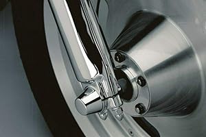 Kuryakyn 1214 Motorcycle Accent Accessory: Front End Axle Nut Caps for 2002-19 Harley-Davidson Motorcycles, Chrome, 1 Pair , black