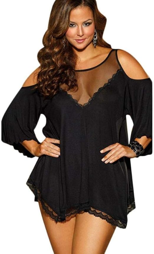 Rtyoo Women's G-Strings Thongs & Tangas Satin Evening Dress Pajamas