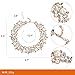 Holylove Statement Necklace for Women Pearl Necklace Novelty Jewelry White with Gift Box-8058set