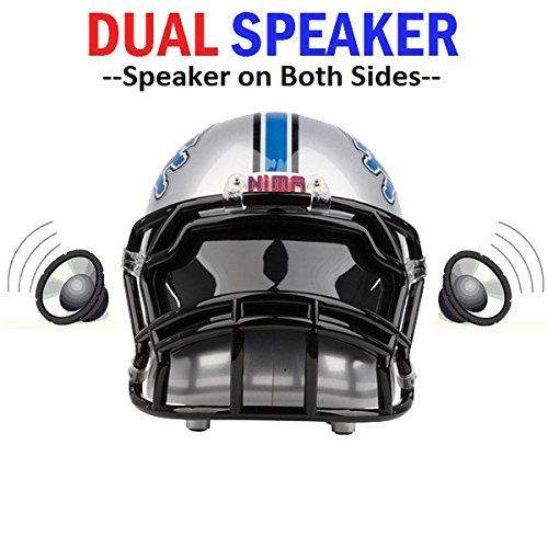 NIMA Portable Bluetooth Speaker, [Officially Licensed by NFL] NFL Football Helmet Small (Entry level) Stereo Speaker with Built-in-Mic, Hands-free Call, AUX HD Sound and Bass -Detroit Lions - Thumbnail 2