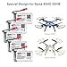Keenstone 5Pcs Syma X5HC X5HW battery, 3.7V 600mAh 20C, with 5-Port Quick Charger, Overcharge Protection and Faster Charging Speed (Not Compatible with Contixo F5)