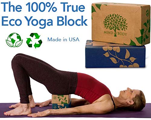 Eco-Yoga-BlockHealthy-for-You-and-The-Environment-100-Made-from-Recycle-Its-Light-and-Durable-9x6x3