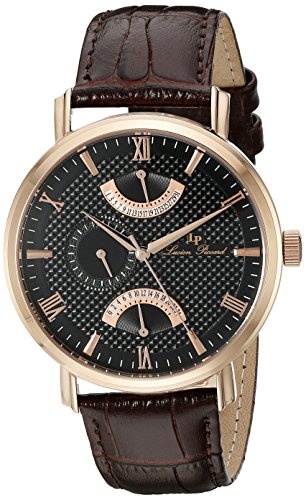 Lucien Piccard Men's LP-10340-RG-01-BRW Verona Analog Display Quartz Brown Watch
