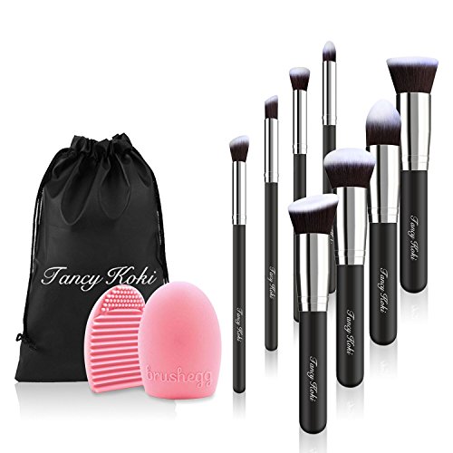 Makeup brushes set 8 pcs premium soft synthetic foundat…