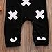 Newborn Kids Baby Boys Girls Sleeveless Summer Cotton Romper Jumpsuit Outfits (90 (12-18M), Black)