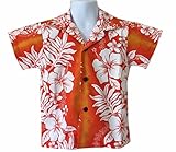 Made in Hawaii ! Boy's Panel Floral Hawaiian Aloha Shirt