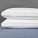 YSTHER Set of 2 Down and Feather Pillow Inserts/Throw Pillows, Double Fabric, 100% Cotton White