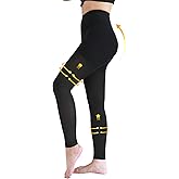 Compression Pantyhose for Women, 15-20 mmHg Medical Compression Leggings, Footless Compression Stockings for Women & Men, Compression Tights for Edema, Varicose Veins, Swelling, DVT