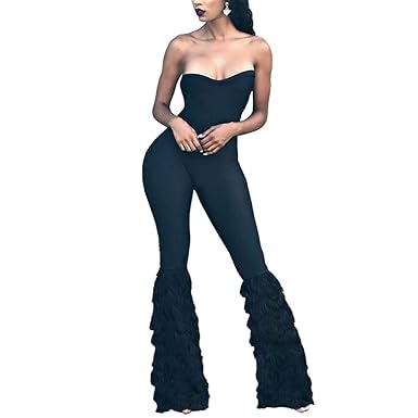 strapless bodycon jumpsuit