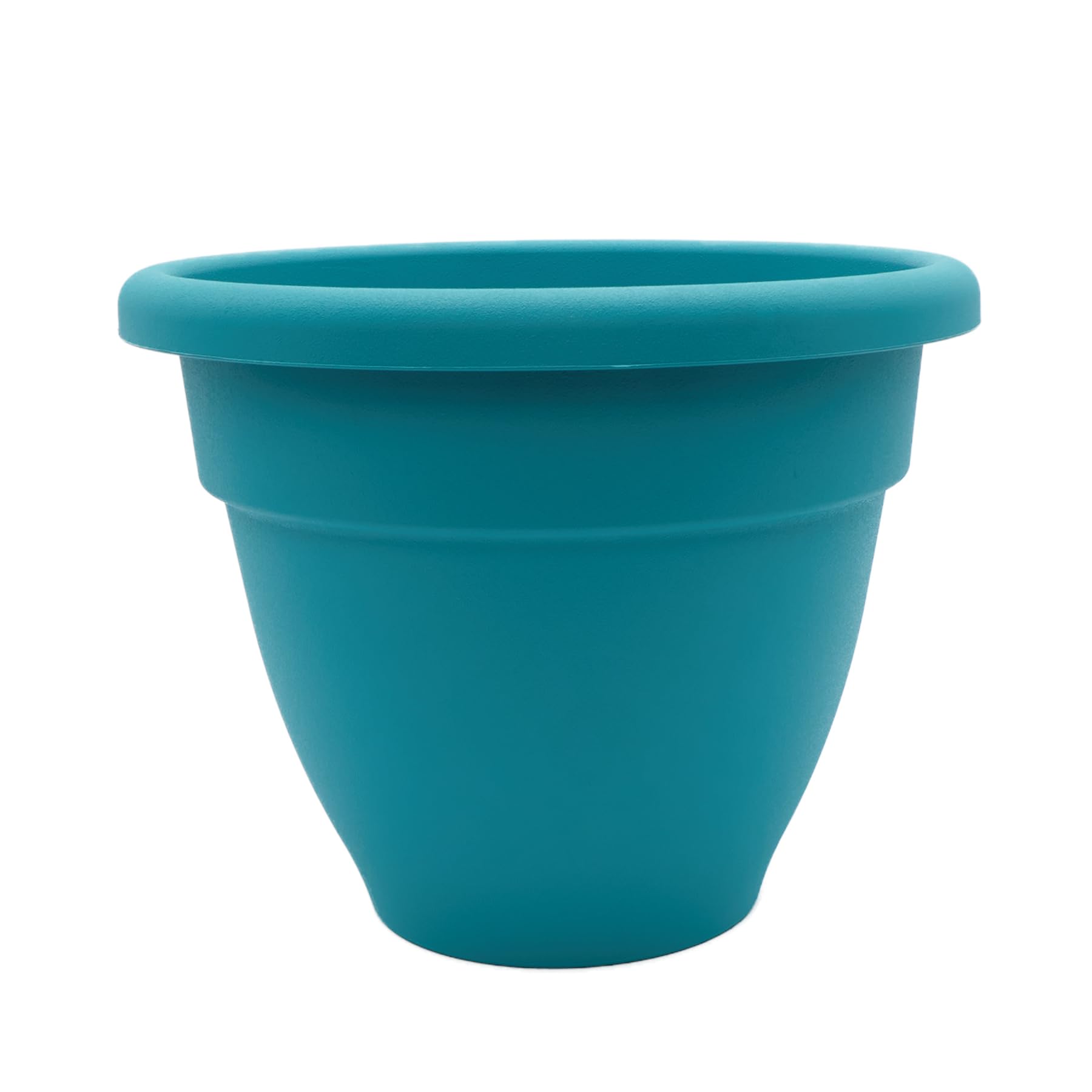HC 12 in. Round Caribbean Planter Dusty Teal