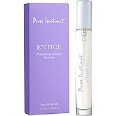 Pure Instinct ENTICE The Original Pheromone Infused Essential Oil Perfume Cologne - For Her Women - TSA Ready (Spray Bottle 0.31 Fl. Oz./9.2mL)