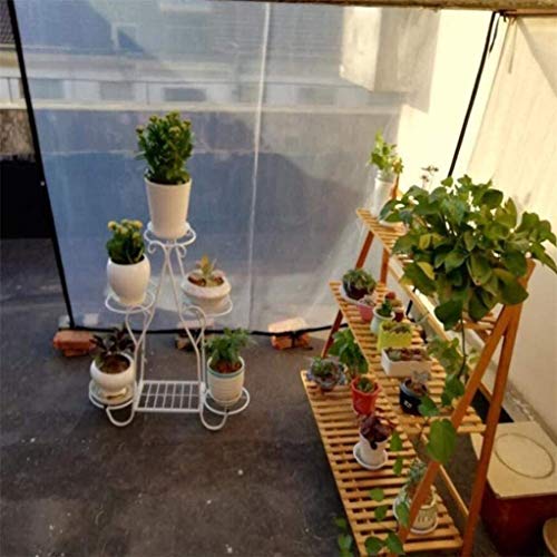 AITREASURE 6.5ft×10ft Tarpaulin Transparent Waterproof Clear Tarps with Grommets 12 Pieces Ball Bungee Cords 6 Inch for Plants Greenhouse, Pet Hutch Roof