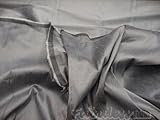 Steel Gray Shantung Dupioni Faux Silk Fabric Per Yard