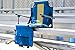 Stansport Tubular Frame Folding Stadium Seat with Arms - Blue/Tan (G-8-50)