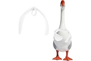 Goose Wings for 23”- 28" Porch Lawn Goose Outfit Accessories White Wings for Outdoor Patio Yard Lawn Art Decoration (White)