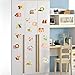 AriTan Flexible Reusable No Glue Double sided Window Clings Stickers Decorations for Kids Boys and Girls, Jungle Forest Wildlife Monkeys Lions ABC Alphabet Letters Underwater Sea Ocean Life Fish Stick