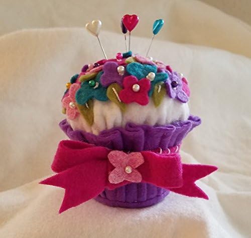 Crawford Designs pattern #235 Pockets full of Posies ( single cupcake pincushion pattern)