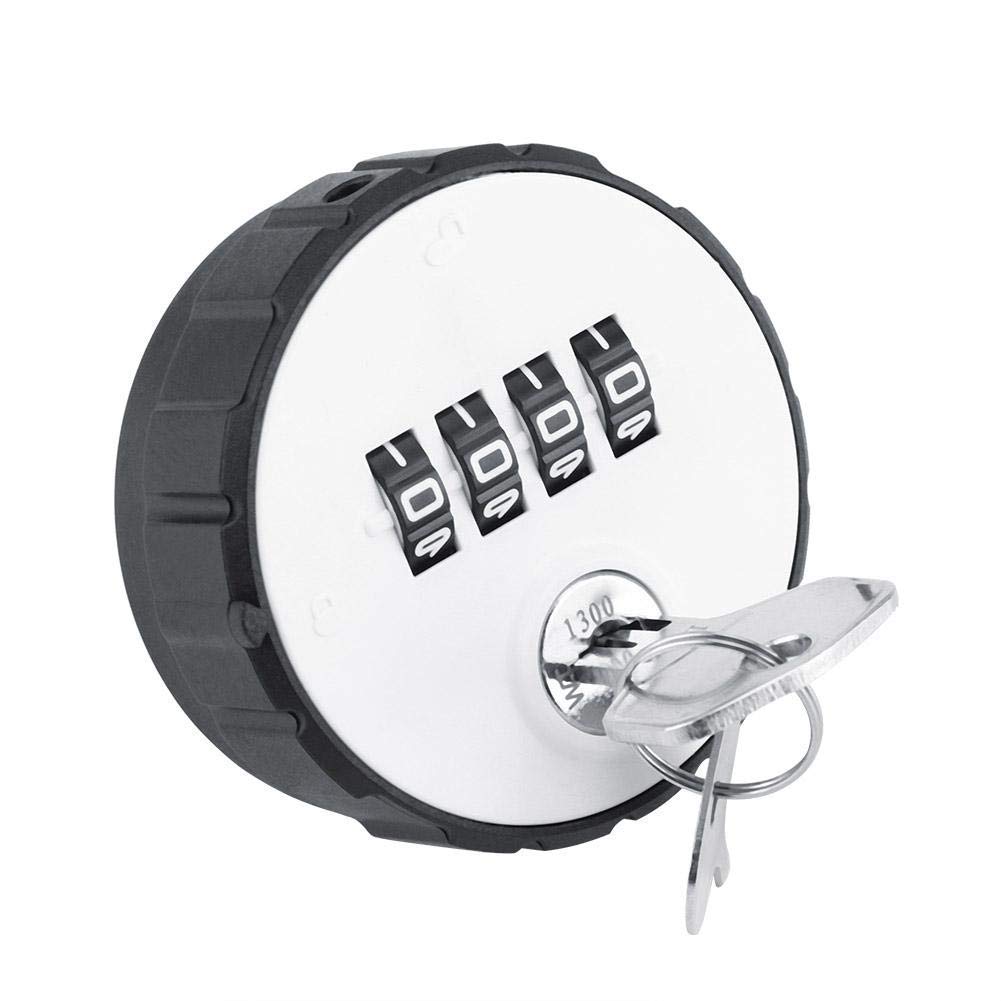 4 Digit Combination Password Lock with Key - Zinc Alloy Mechanical Cam Lock for File Cabinets and School Lockers (36mm)