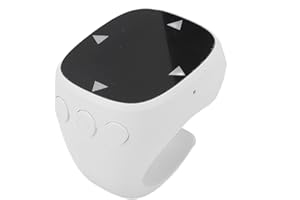PUSOKEI Wireless Scrolling Ring Remote, Touch Control Page Turner for Phone/Tablet, Camera Video Recording Remote with Touch 