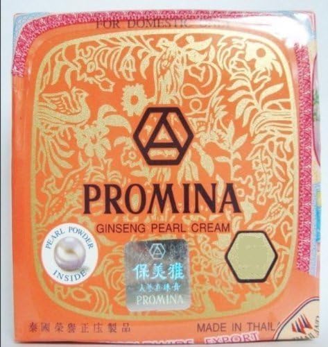 3 Pcs. X 11g Promina Ginseng Pearl Cream Creme Acne Dark Spots Whitening Lightening Skin by Promina