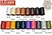 1.0mm Ritza Tiger Thread - Waxed Polyester Braided Thread for Hand Sewing Leather (Mini Spool 25 meters) …(Havana Cigar (Mini Spool)) …