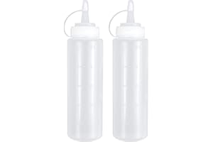 Squeeze Bottle for Oil 8Oz Plastic Condiment Bottles No Leak Sauce Squeeze Bottle Reusable for Home Restaurant Squeeze Olive 