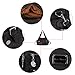Hynes Victory Multi Front Pockets Shoulder Bags (Black)