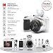 Kodak PIXPRO AZ252 Astro Zoom 16MP Digital Camera (White) + Point & Shoot Camera Case + Transcend 32GB SD Memory Card + Rechargeable Batteries & Charger + USB Card Reader + Table Tripod + Accessoriesthumb 2