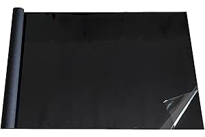 XCNO Aquarium Background Static Cling Black Fish Tank Background Wallpaper Fish Tank Backdrop Vinyl Aquarium Poster Background 51 x 20 in