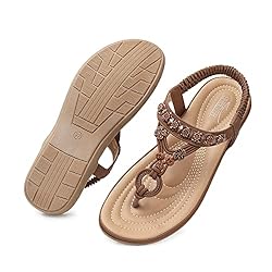 SHIBEVER Womens Sandals Summer Cute Flat Sandals