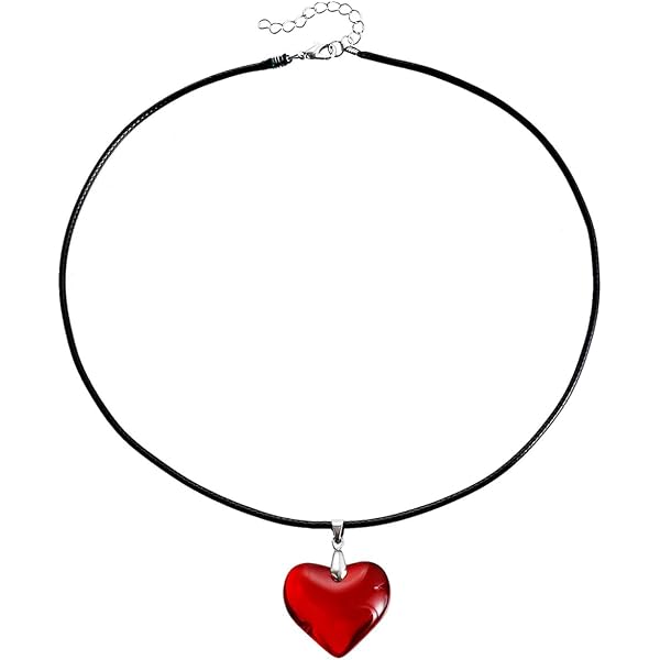 Forever Love Heart Pendant Necklace - Red Cubic Zirconia, 18K Gold Plated Chain, Dainty Gift