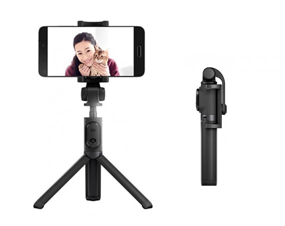Original Xiaomi Selfie Stick, Faltbarer Stativ Selfie Stick Bluetooth - Schwarz