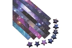 WERDECADE 540 Sheets Origami Paper Stars DIY Hand Crafts Origami Lucky Star Paper Folding Origami Star Paper Strips for Paper Arts Crafts,Easter Basket Stuffers (J)