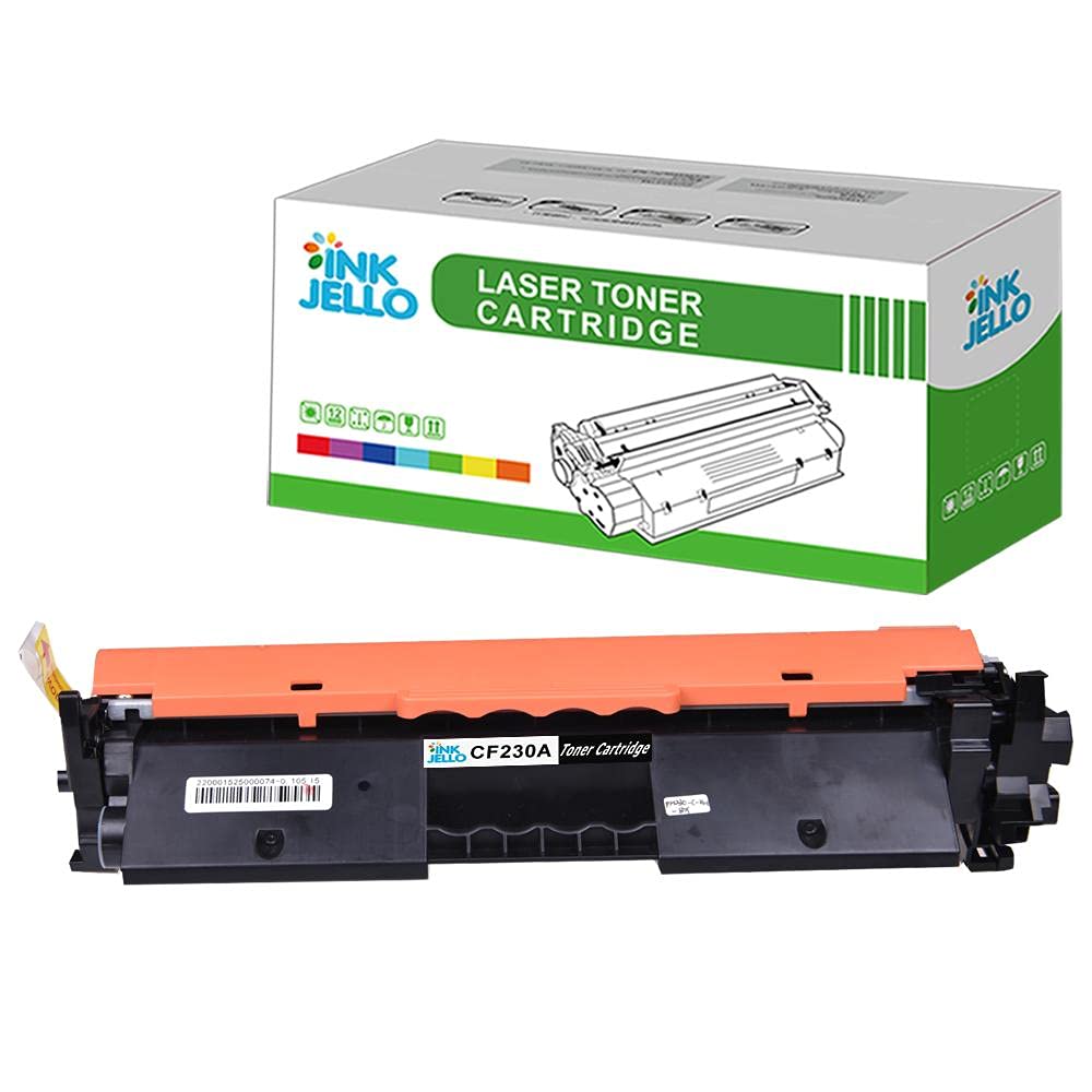 InkJello Compatible Toner Cartridge Replacement for HP LaserJet Pro M203 M203dn M203dw, MFP M227 M227fdn M227fdw M227sdn CF230A with Chip (Black, 1-Pack)