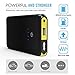 Multifunction Emergency Car Jump Starter, MoKo Portable 8000mAh Power Bank External Battery Charger, 400A Car Jumper Booster for 12V Autos, with LED Flashlight, USB Charging & Smart Clamps, Yellow