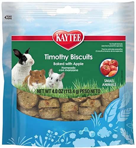 KAYTEE (6 PACK TIMOTHY HAY BAKED APPLE SMALL ANIMAL TREATS, 4-OUNCE
