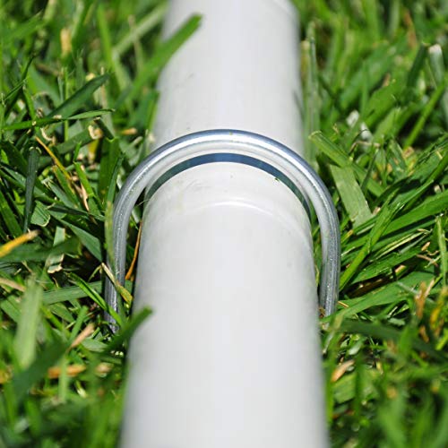 Karben KBA-01STAKE-04 Sports Base Support U-Stakes, 8' x 2.25", Silver (Pack of 4)
