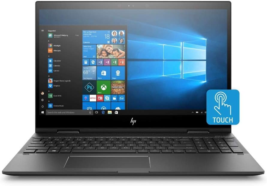 HP Envy x360 15.6-in Full HD Touchscreen AMD Ryzen 5 8GB 256GB SSD 2-in 1 Convertible Laptop (Renewed): Computers & Accessories