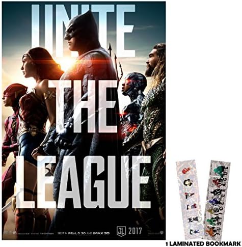Justice League (2017) - Unite The League - 13 in x 19 in Movie Poster Flyer BORDERLESS + Free Bookmark