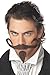California Costumes Men's The Gambler Moustache & Chin Patch,Brown,One Size Costume Accessory