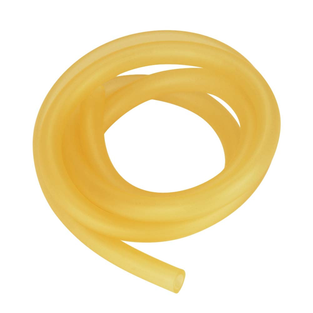 StonyLab Rubber Tubing, Pure Latex Amber Tubing Natural Rubber Tube 3/8'' (9mm) OD 1/4'' (6MM) ID Highly Elastic and Strong - 1 Meter