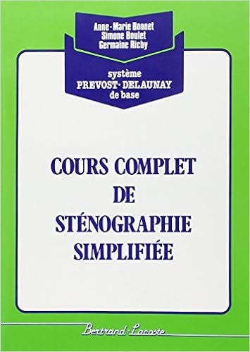 Cours Complet De Stenographie Vert French Edition Boulet Richy Bonnet 9782735200160 Amazon Com Books